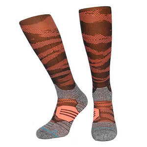 Professional Compression Mens Knee High Socks Quick Drying Nylon Running Athletic Sock Skiing Sports Heated Sock for Men