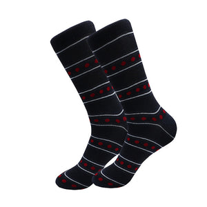 bamboo fiber Casual Men Socks Long Socks New Autumn And Winter Plaid Multi-color Retro Cotton socks