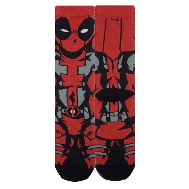 Cartoon Anime Print Socks Patrick Star Personalized Novelty SOCKS Men Women Breathable Cotton Superman Captain Avengers Socks