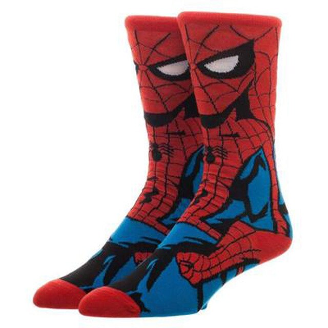 Cartoon Anime Print Socks Patrick Star Personalized Novelty SOCKS Men Women Breathable Cotton Superman Captain Avengers Socks