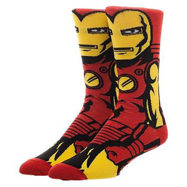 Cartoon Anime Print Socks Patrick Star Personalized Novelty SOCKS Men Women Breathable Cotton Superman Captain Avengers Socks