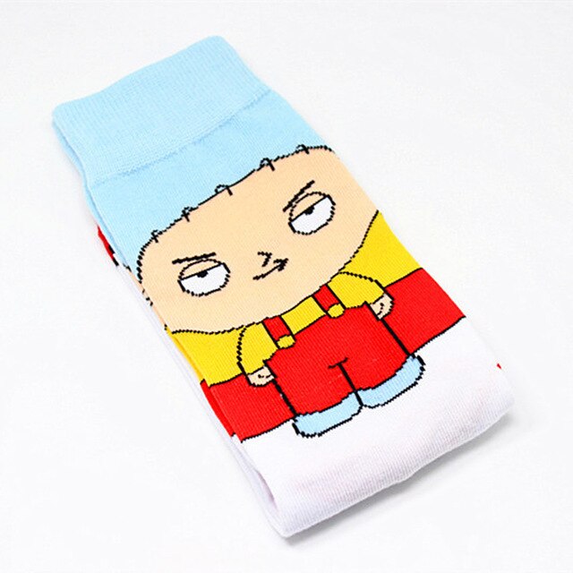 Cartoon Anime Print Socks Patrick Star Personalized Novelty SOCKS Men Women Breathable Cotton Superman Captain Avengers Socks