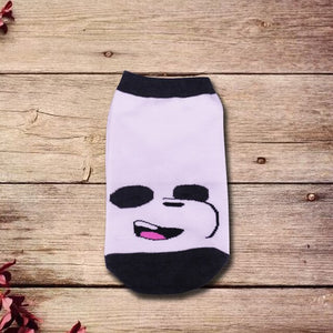 Grizz, Ice Bear and Panda Lovely We Bare Bear socks