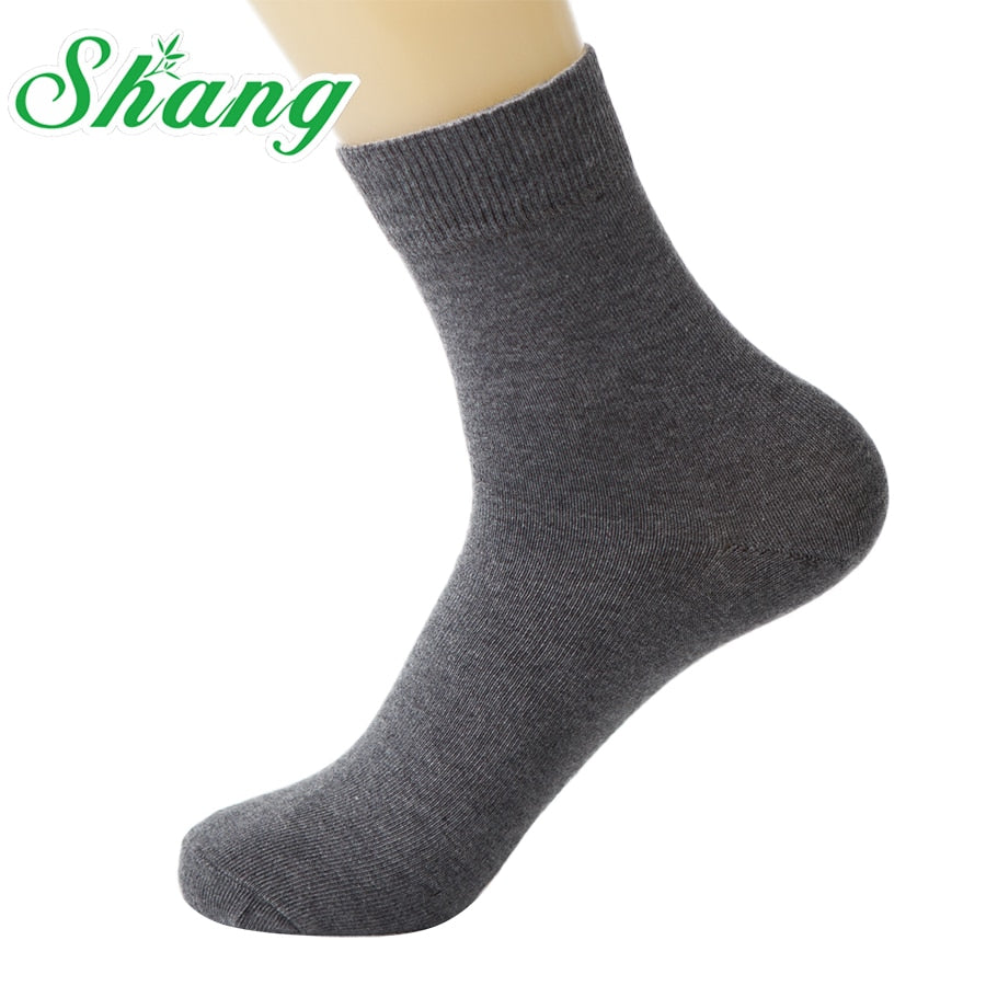 BAMBOO WATER SHANG 5 paires/lot Men Combed cotton socks men's pure cotton socks men's elite casual socks 5paires/lot LQ-38